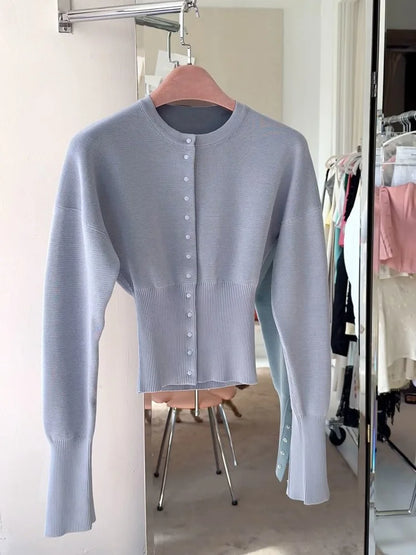 Cardigan Court en Maille Texturée